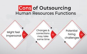 cons of outsourcing human resources functions 